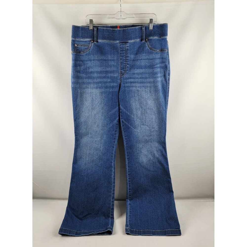 Spanx Jeans Womens 2X Indigo Blue Flare Denim (38x33) 20456R